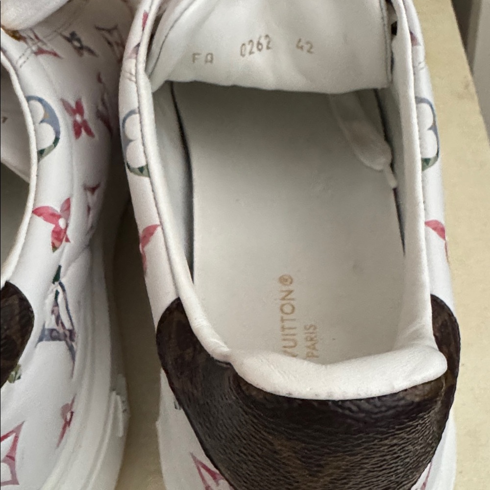 Louis Vuitton Women's Multicolor Monogram Sneakers - Picture 4 of 6